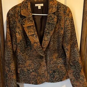 Browns and Orange Blazer